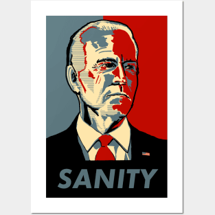 Joe Biden SANITY Posters and Art